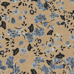 Floral seamless background for textile or book covers, manufacturing, wallpapers, print, gift wrap and scrapbooking.