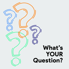 Aufkleber - Question mark sign icon, vector illustration. Flat design style FAQ button. Asking questions. Ask for help. Question mark stamp. Need information. Query.