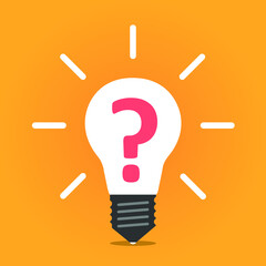 Aufkleber - Question mark sign icon, vector illustration. Flat design style with long shadow. FAQ button. Asking questions. Ask for help. Question mark stamp. Need information. Query.