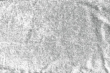 Poster - Grunge texture of rough, dense denim fabric. Uneven crumpled black and white fabric. Abstract background. Vector illustration. Overlay template.