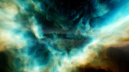 Wall Mural - nebula and galaxies, planets in space, science fiction wallpaper. beauty of deep space. billions of 