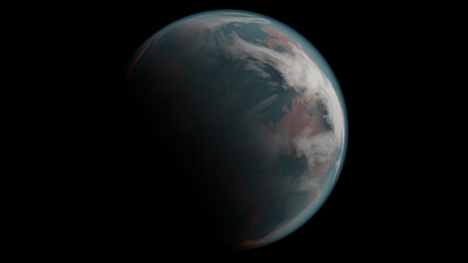 planet in space