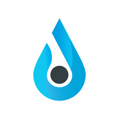 Water Oil Icon Logo Design Template Template Elements Blue