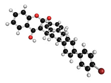 Brodifacoum Rodenticide Molecule, Illustration