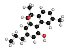 Cannabivarol Cannabinoid Molecule, Illustration
