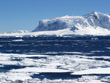 Broken Sea Ice In Antarctica