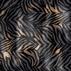 Wall Mural - Abstract animal skin tiger seamless pattern design. Tiger, zebra fur. seamless background for fabric, textile, design, cover, wrapping.