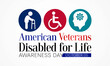 © Waseem Ali Khan - American Veterans disabled for life awareness day is observed every year on October 5, to recognize men and women who return from war with life altering injuries. Vector illustration