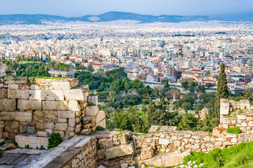 Wall Mural - Athens Aerial Landscape, Greeece