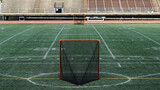 Fototapeta Sport - Lacrosse nets on a stadium field.