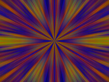 Multi Coloured Zoom To Centre Star Pattern