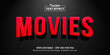 © Pickypicks - Red Movies text effect, Editable text effect