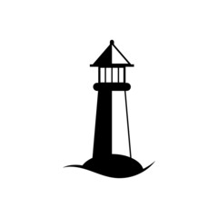 Sticker - Lighthouse icon design illustration template