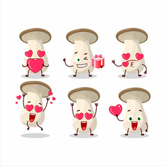 Sticker - King trumpet cartoon character with love cute emoticon