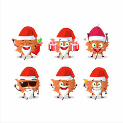 Poster - Santa Claus emoticons with maple Leaf cartoon character