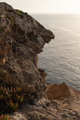 Sticker - Beautiful view of the hill and the water on Atlantic coast in Morocco