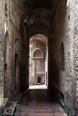 Wall Mural - Perugia (Italy) - A characteristic views of historical center in the beautiful medieval and artistic city, capital of Umbria region, in central Italy.