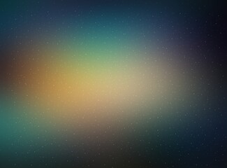 Wall Mural - Blink dust on dark blue green yellow gradient defocus background. Abstract simple pattern.