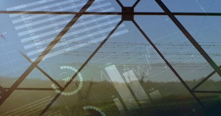 Poster - Statistics and graphs about transmission towers 4k