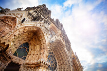 Closeup Of The Cathedral Notre-Dame De Reims