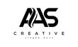 Letter AAS creative logo design vector	