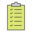 © Muhammad - Vector Checklist Filled Outline Icon Design