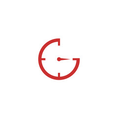 G timer vector logo template