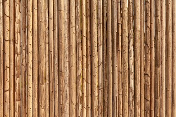 Wall Mural - Brown old Bamboo fence texture and background seamless