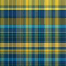 Seamless Blue And Yellow Plaid Background Pattern
