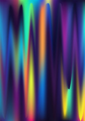 Wall Mural - Hologram gradient background. Iridescent holo texture. Pearlescent unicorn vector backdrop.