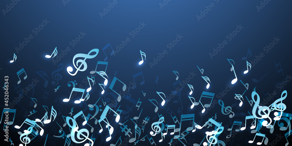 Music note icons vector design. Song notation - obrazy, fototapety, plakaty 