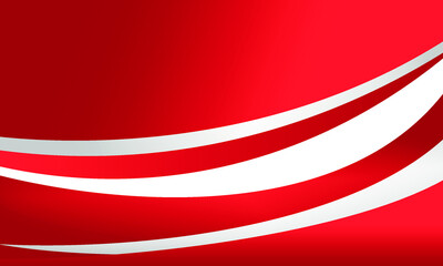 Wall Mural - Modern Gradient Red Lined Background With Curves