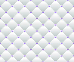 Wall Mural - White luxury background with beads and rhombuses. Vector illustration. 