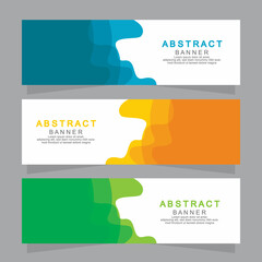  Vector abstract design web banner template. Web Design Elements - Header Design. Abstract geometric web banner template on grey background.Modern banner.