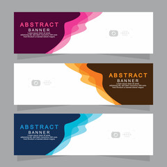 Vector abstract design web banner template. Web Design Elements - Header Design. Abstract geometric web banner template on grey background.Modern banner.