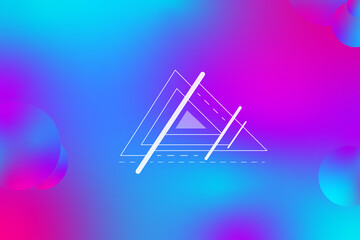 Poster - Minimal Glow Fluid Flow Colorful Abstract Design For Website Advertising Brochure Background. Modern Trendy Gradient Futuristic Element Multi Color Tone Illustration Concept