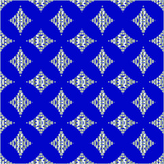 metal pattern on a blue background. 