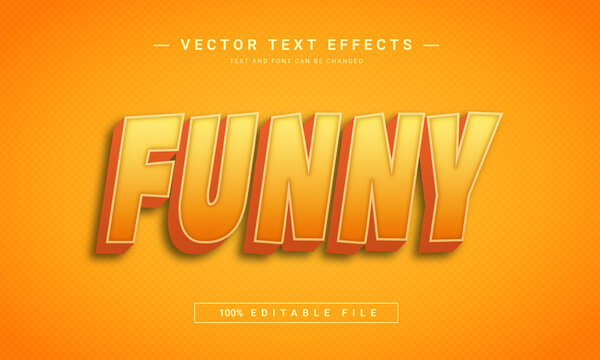 Funny text effect - 100% editable eps file