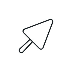 Poster - trowel symbol isolated vector icon