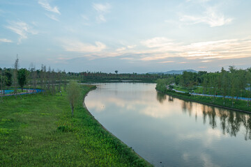 Wall Mural - Rural Central Park, natural scenery, Tongliang District, Chongqing, China