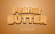 Peanut Butter 3D editable text style effect 