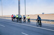 © Aleksandar Todorovic - A group of cyclists train on the way to Cairo, Egypt.