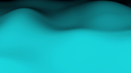Poster - Wave blurry surface as landscape or liquid closeup, computer generated background, 3D rendering backdrop