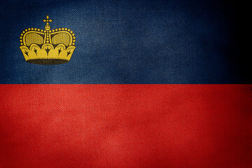 Central part flag of Liechtenstein