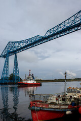 Poster - cranes in port