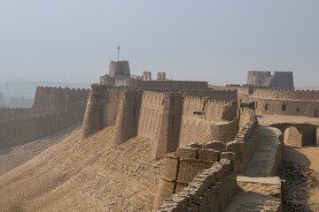 Wall Mural - Landscape view of Kot Diji ancient fort built by Talpur dynasty, Khairpur, Sindh, Pakistan