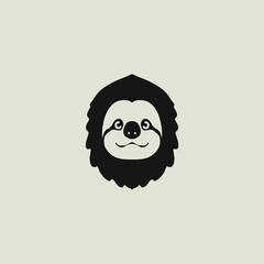 Canvas Print - Sloth logo icon illustration design vector template