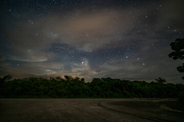 Wall Mural - starry night sky