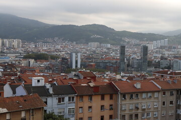 Bilbao seen from a hill