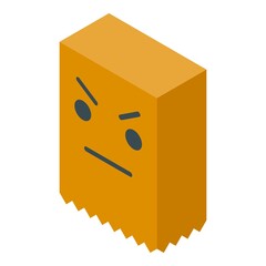 Poster - Fraud face pack icon isometric vector. Hacker mask. Cyber guy
